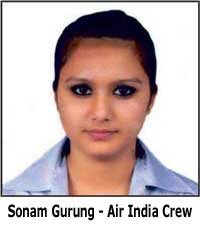 Sonam-gurung--Air-India---crew